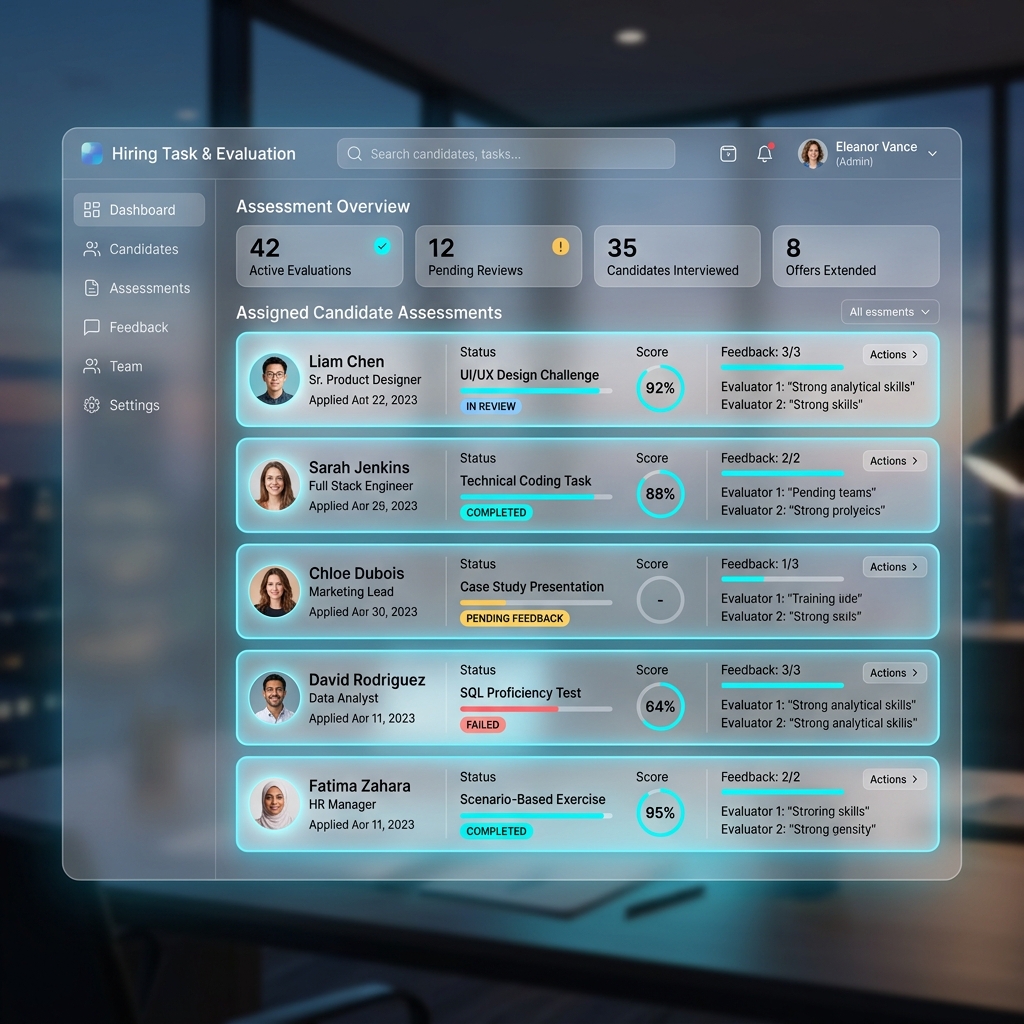 Hiring Task & Evaluation Management
